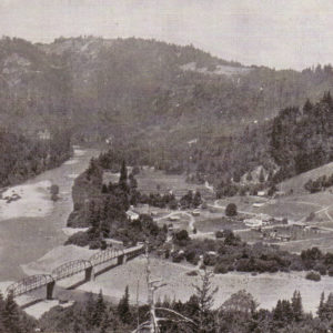 Aerial View of Monte Rio and the Bohemian Grove Bridge, Circa 1940