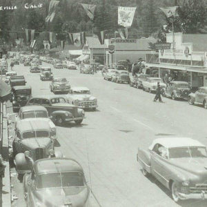 Downtown During Stump Town Days in Guerneville, Circa 1950