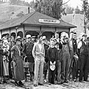 Duncan's Mills Last Day of Train Service, Circa 1935