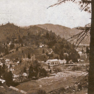 Aerial Photo of Under Developed Downtown Guerneville, Circa1911