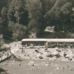 Crowded Guernewood Park Hotel Beach