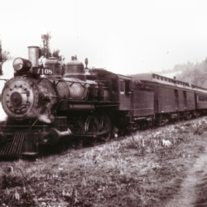 Last Train out of Guerneville Enroute to Duncan's Mills, Circa 1935