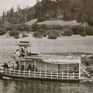 Monte Rio Steam Boat on the River in 1909