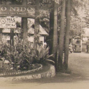 RIO NIDO "MEMORIES THAT LINGER" Sign Located at the Entrance of the Rio Nido Resort