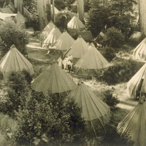 Bohemian Grove Tent City and Cabins in Monte Rio, Circa 1906