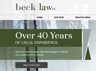 Beck Law P-C Family law, Divorce law, Labor and Employment law, criminal law, dui matters, personal injury, civil litigation, real estate law, and cannabis business law